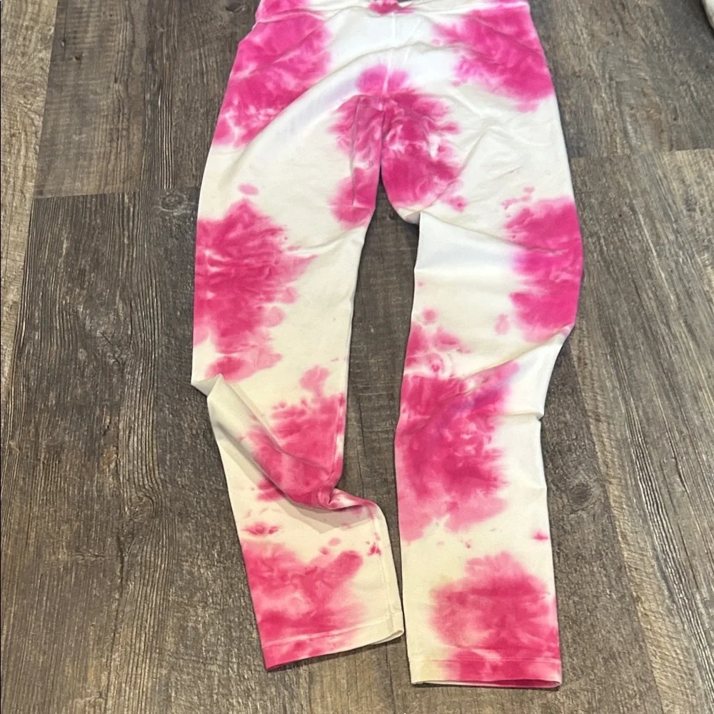 Nike Fuchsia Tie-Dye Leggings